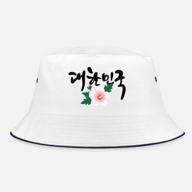 대한민국 – Korea Design mit Mugunghwa Blume Bucket Hat