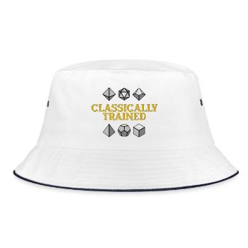 Classically Trained Geometric Dice - Bucket Hat - white/navy - Front