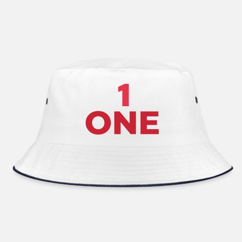 AUSGEWIESENE NUMMER EINS IN ROT Bucket Hat