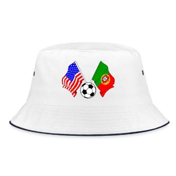 Football Portugal vs USA - Bob - blanc/marine - Devant