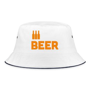 Beer Lovers - Bucket Hat - white/navy - Front