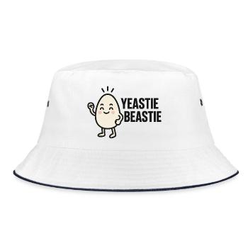 T-shirt motif Yeastie Beastie - Bob - blanc/marine - Devant