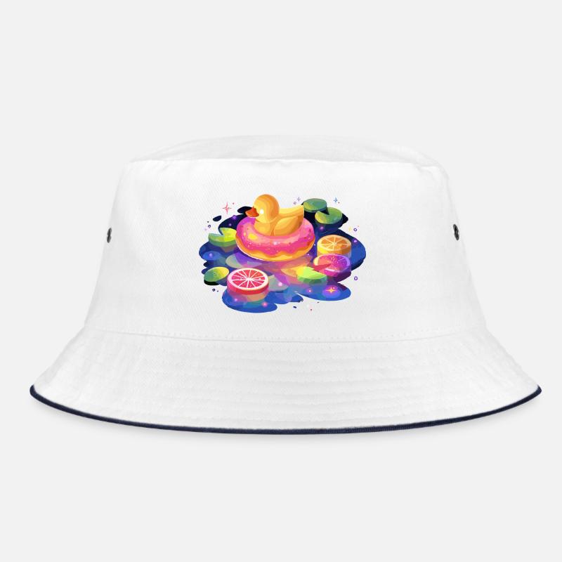 Fruity donut duck trip Bucket Hat