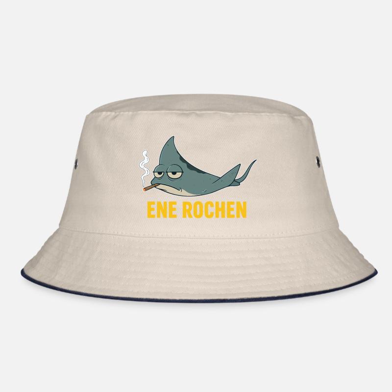 ENE ROCHEN Meme Raucher Spruch Zigaretten Bucket Hat