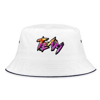 Team - Bucket Hat - Weiß/Navy - Vorne