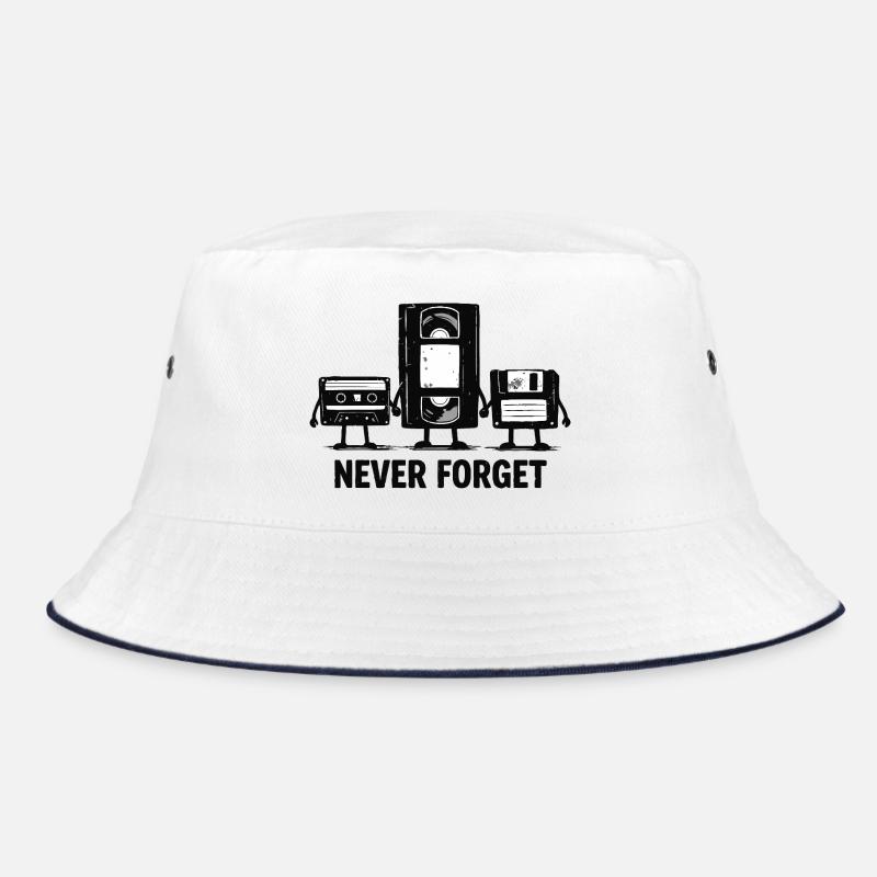 Never Forget Retro Tech Bucket Hat