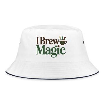 Herbalist I Brew Magic Professional Clinical DC  - Bucket Hat - white/navy - Front