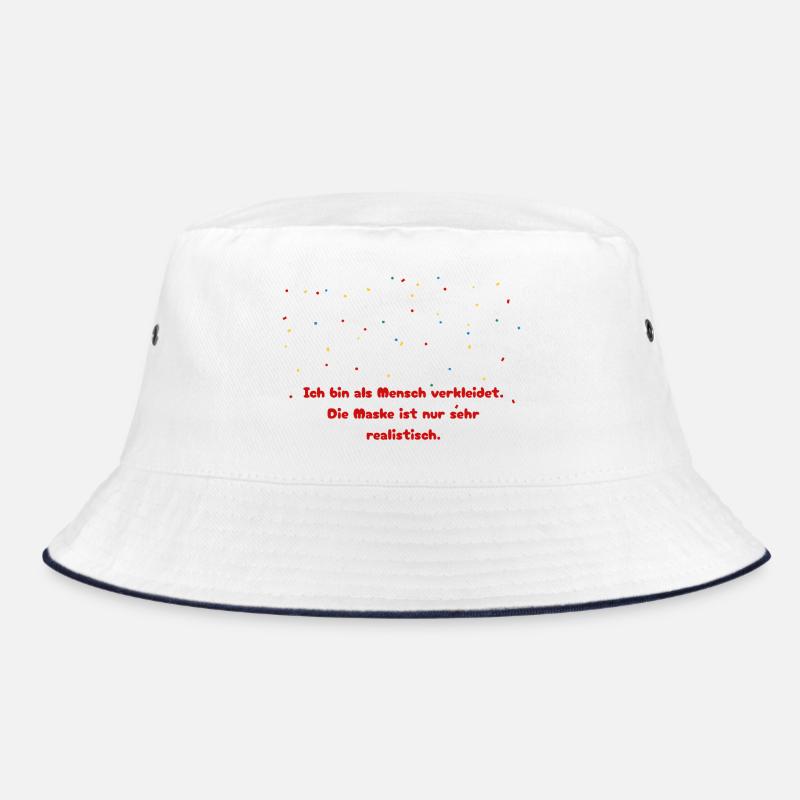 Costume Replacement Human Mask Carnival Bucket Hat