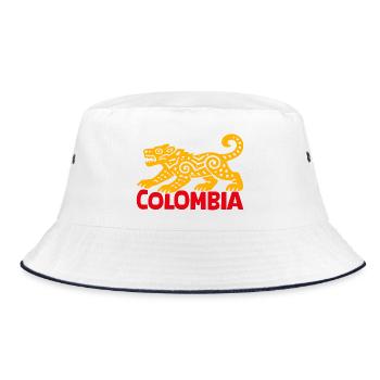 Colombian Jaguar - Bucket Hat - white/navy - Front