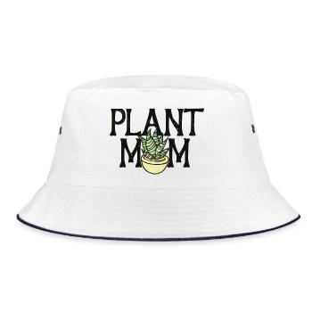 Pot à fleur de maman de plantes - Bob - blanc/marine - Devant