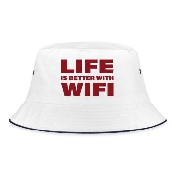 LIFE_IS_BETTER_WITH_WIFI3 - Bob - blanc/marine - Devant