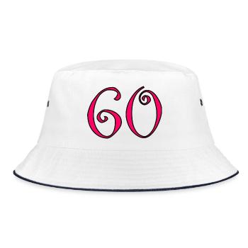 60. 60 ANS. 60e ANNIVERSAIRE. ANNIVERSAIRE 60 ANS. - Bob - blanc/marine - Devant