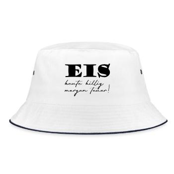 EIs - Bucket Hat - Weiß/Navy - Vorne