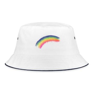 Feuille de pinceau arc-en-ciel - Bob - blanc/marine - Devant