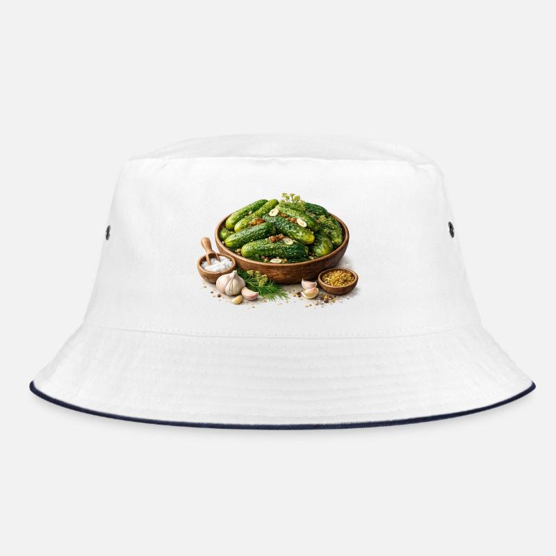 Gurkenpicks mit Knoblauch Bucket Hat