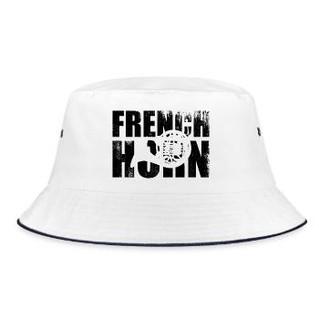 Bugle - Bucket Hat - white/navy - Front