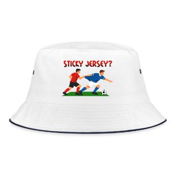 Maillot collant, faute au football - Bob - blanc/marine - Devant