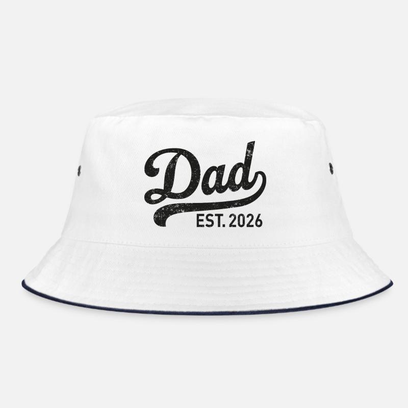 Dad Est. 2026 Retro Script Bucket Hat