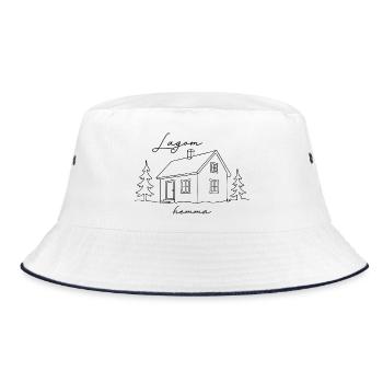 Lagom Hemma - Maison Scandinave Minimaliste - Bob - blanc/marine - Devant