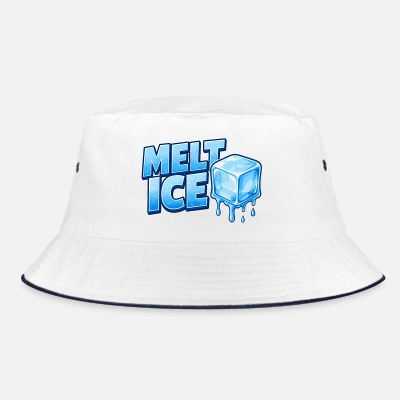 Melt Eis Eiswürfel Typo Bucket Hat