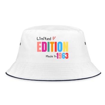 Limitierte Auflage Hergestellt 1963 - Bucket Hat - Weiß/Navy - Vorne