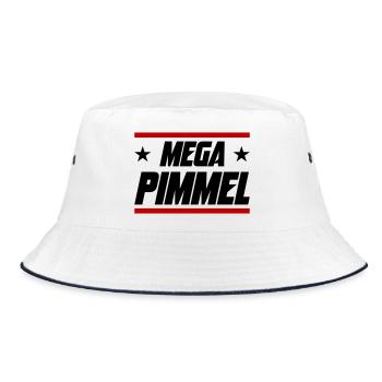 Mega dick - Bucket Hat - white/navy - Front