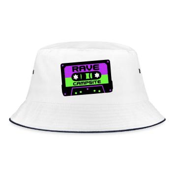Rave Cassette Festival Logo - Bob - blanc/marine - Devant