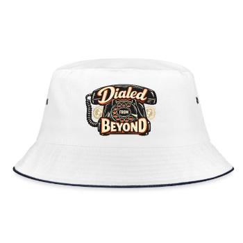 Dialed From Beyond Telefon - Bucket Hat - Weiß/Navy - Vorne