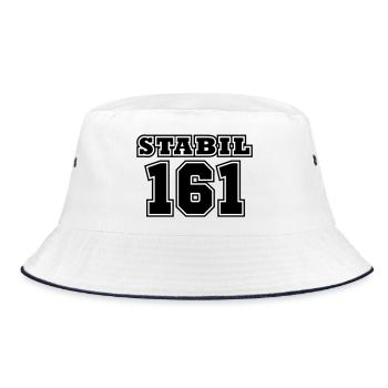 STABIL 161 - FOOTBALL - Bucket Hat - Weiß/Navy - Vorne