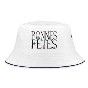 Frohe festliche Monster-Feiertage - Bucket Hat - Weiß/Navy - Vorne