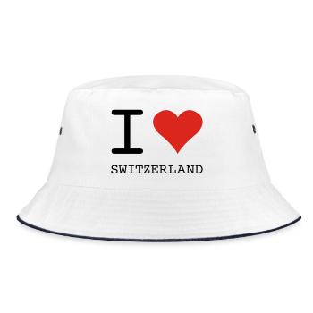 I LOVE SWITZERLAND - Bob - blanc/marine - Devant