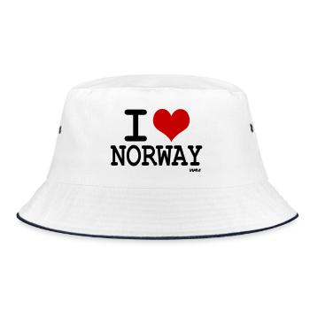 I love Norway - couleurs personnalisables - Bob - blanc/marine - Devant