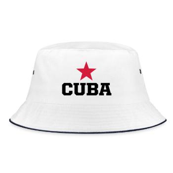 cuba revolucion - Bucket Hat - Weiß/Navy - Vorne