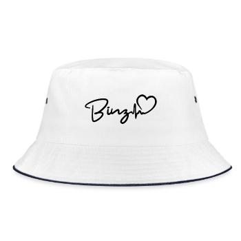 Binz heartbeat Baltic Sea seaside resort Binz - Bucket Hat - white/navy - Front