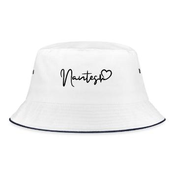 Nantes heartbeat - Bucket Hat - white/navy - Front