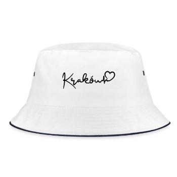 Krakow heartbeat - Bucket Hat - white/navy - Front