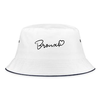 Bronx Heartbeat NYC - Bucket Hat - white/navy - Front