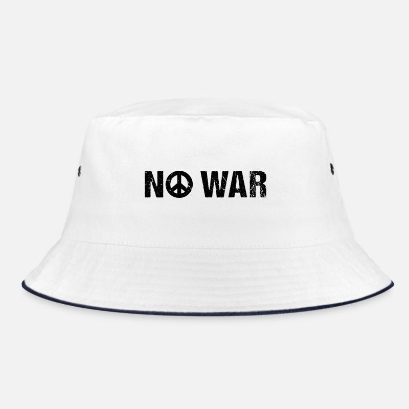 No War Peace Sign Peace Bucket Hat