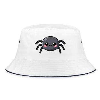 Kawaii Spider Gift Cute Gift Idea - Bucket Hat - white/navy - Front