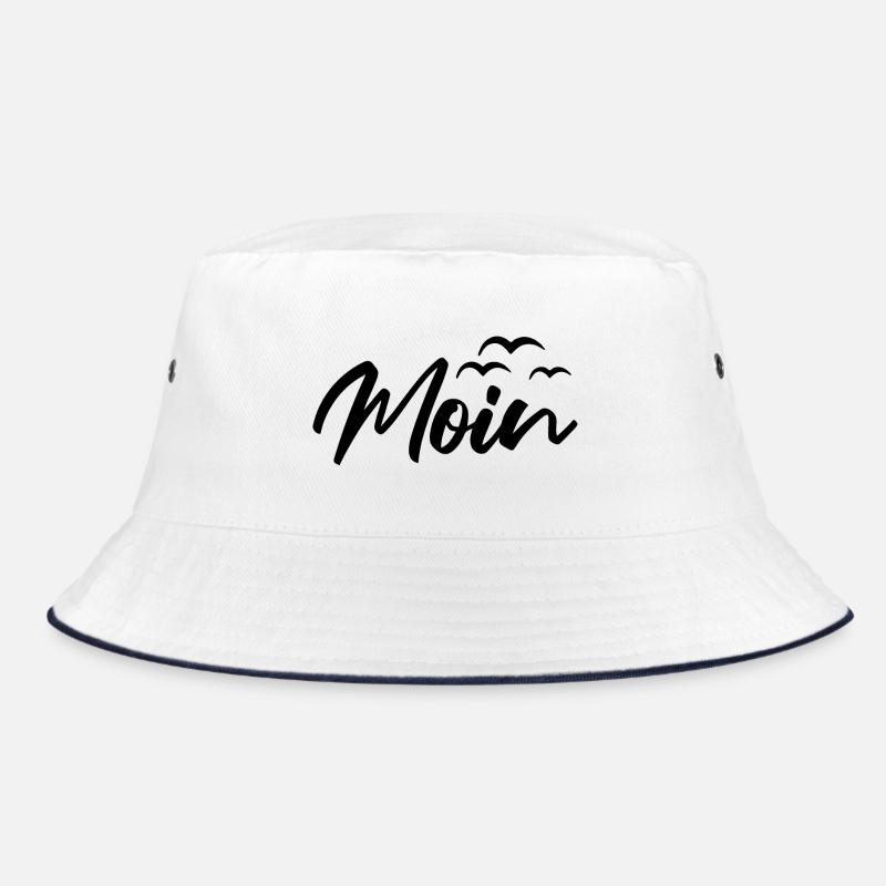 Moin Möwen - Bucket Hat - Weiß/Navy