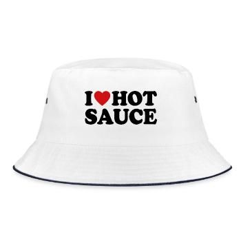 J’adore la sauce piquante - Bob - blanc/marine - Devant