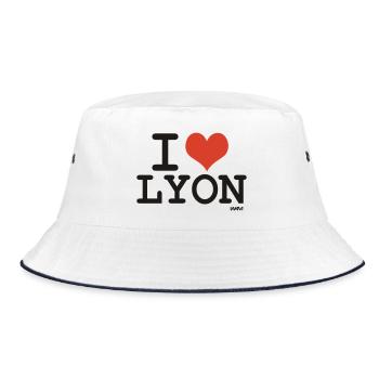 i love lyon - I love lyon - Bucket Hat - white/navy - Front