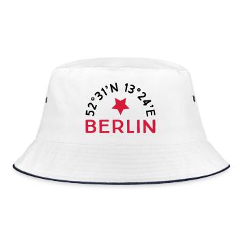 Berlin - Bucket Hat - white/navy - Front