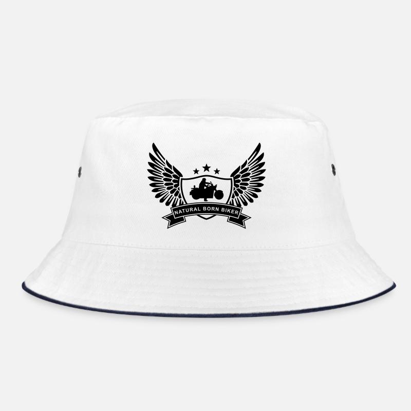 natural_born_biker_1 Bucket Hat