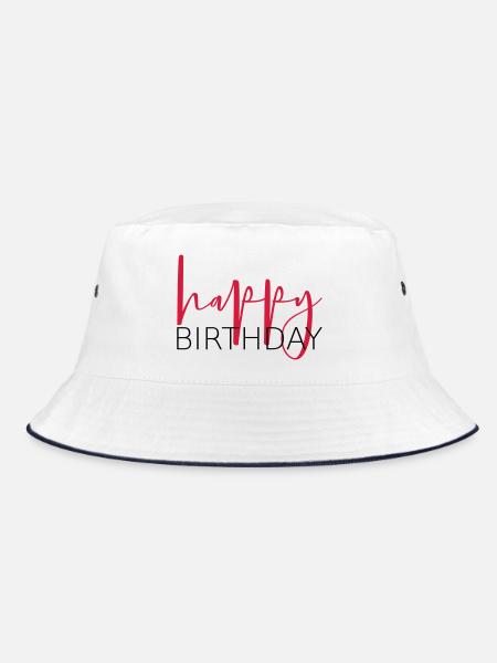 idée cadeau joyeux anniversaire félicitation - Bob - blanc/marine - Devant