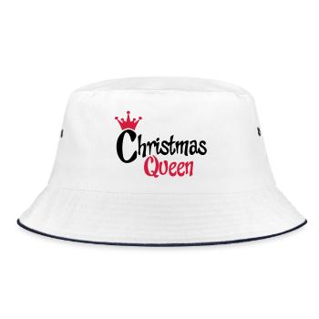 weihnachten - Bucket Hat - Weiß/Navy - Vorne