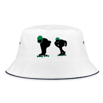 longboard - Bucket Hat - white/navy - Front