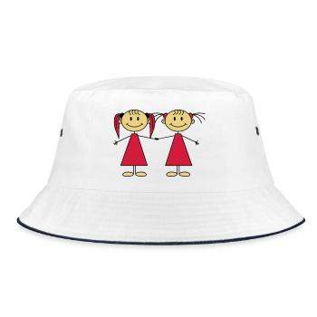Best Friends Girls - Bob - blanc/marine - Devant