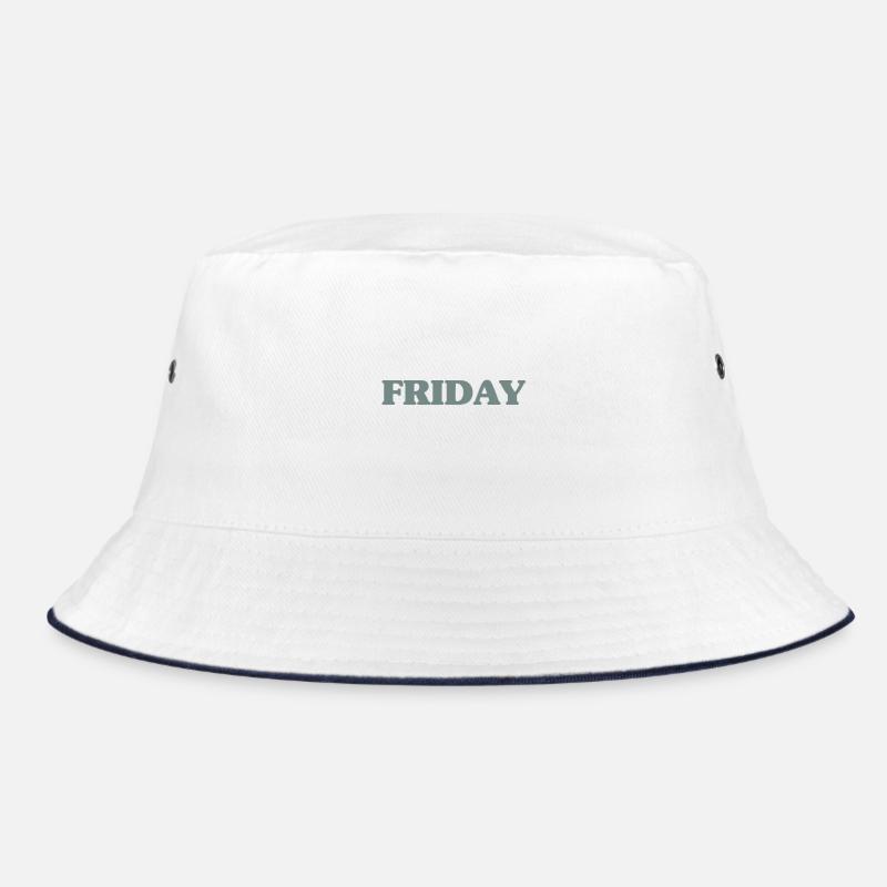 Friday - Bucket Hat - white/navy