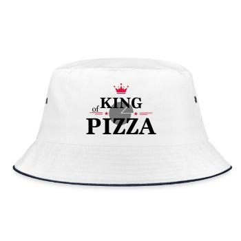 Roi de la pizza - Bob - blanc/marine - Devant